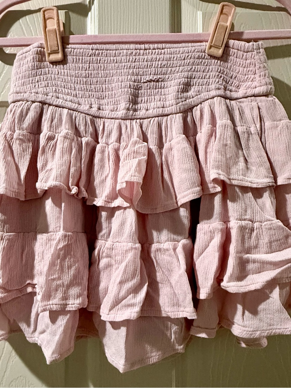 Hollister Ultra HighWaisted Mini Tiered Ruffle Skirt
